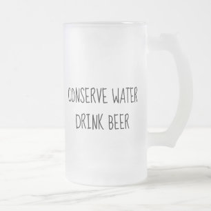 Trinkwasser Bier Mattierte Tasse Vatertag