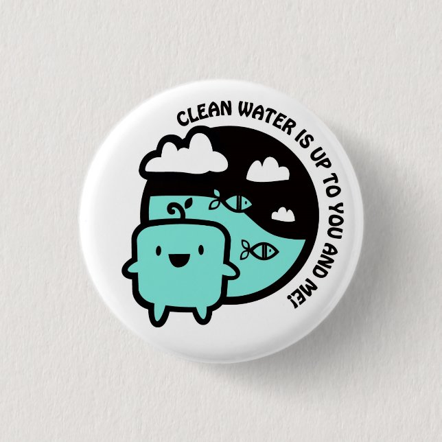 Trinkwasser Button (Vorderseite)