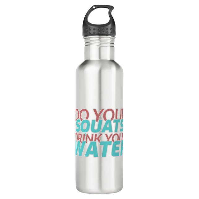 Trinkwasser Edelstahlflasche (Vorderseite)