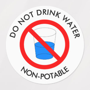 Trinkwasser Etiketten
