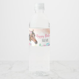 Trinkwasser-Flaschenetikett