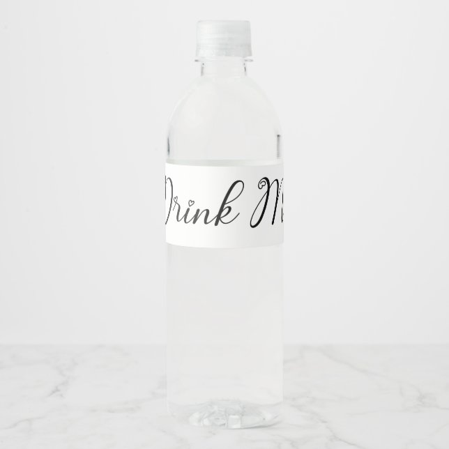 Trinkwasser - Flaschenetikett - Alice im Wunderlan (Vorderseite)