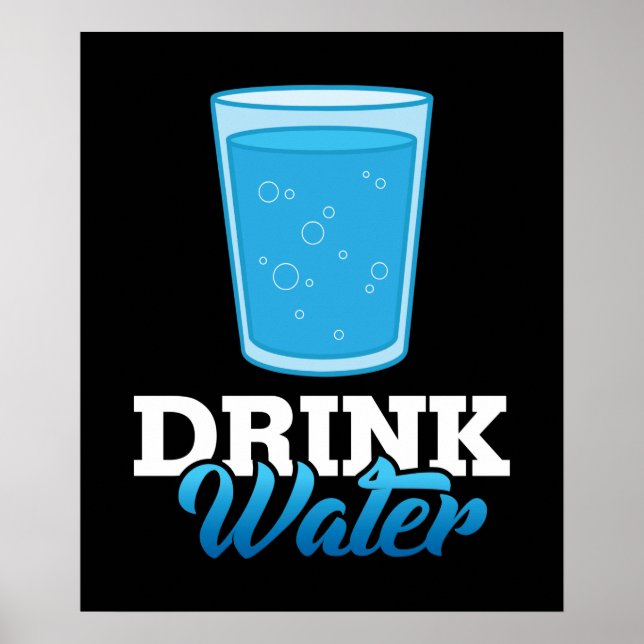 Trinkwasser Rettend Wasser Poster (Vorne)