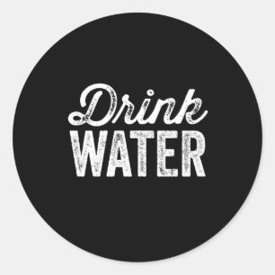 Trinkwasser Runder Aufkleber