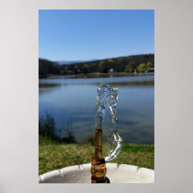 Trinkwasserbrunnen Poster (Vorne)