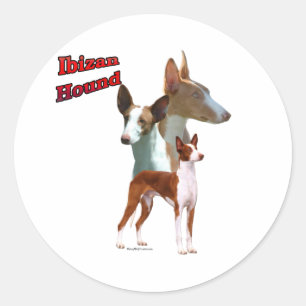 Trio 2 de chien d'Ibizan - autocollant