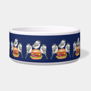Trio Chickadee Cheeseburger Birds Napf