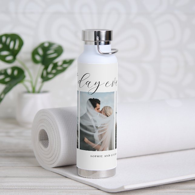 Trio Collage EDITABLE COULEUR Bouteille d'eau (Yoga)