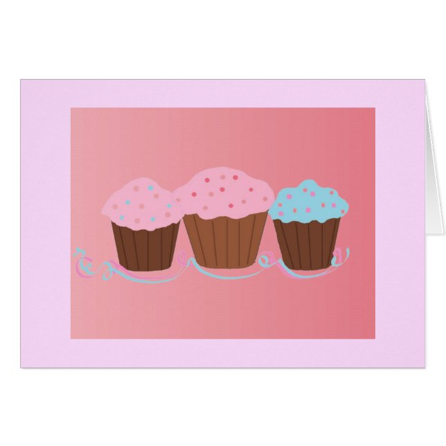 Trio de Cupcakes - Vierge (Devant horizontal)