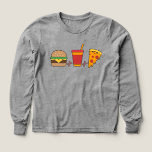 Trio de Fast-Food : Burger, Soda, Tranche de Pizza
