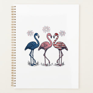 Trio de flamants patriotiques dessin de gravure vi