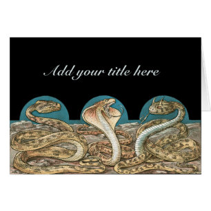 Trio de serpents Art nouveau