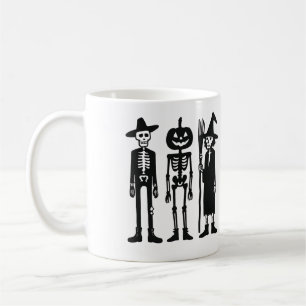 Trio de squelettes effrayants Mug Halloween