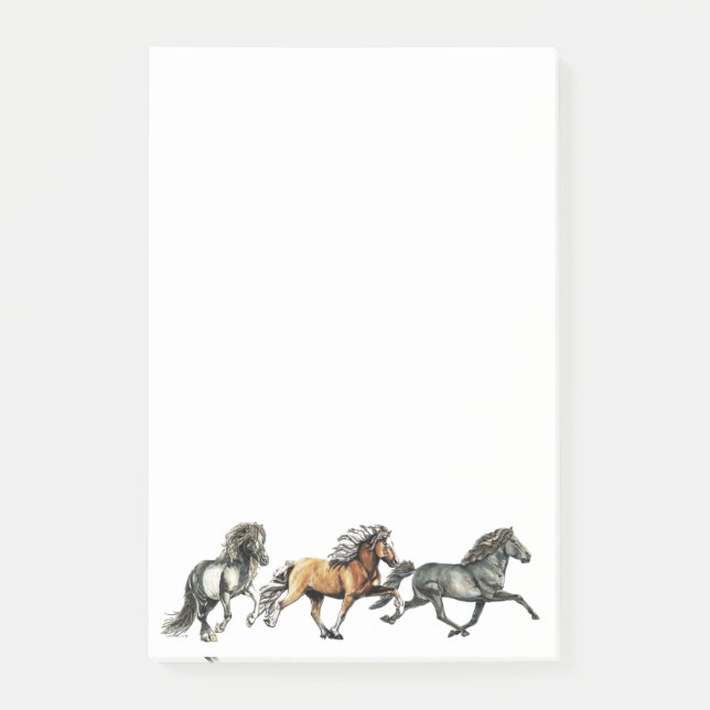 Trio der Isländer Post-it Klebezettel (Vorderseite)