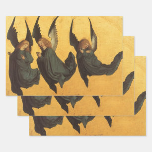 Trio der Renaissance-Engel von Meister des Hausbuc Geschenkpapier Set