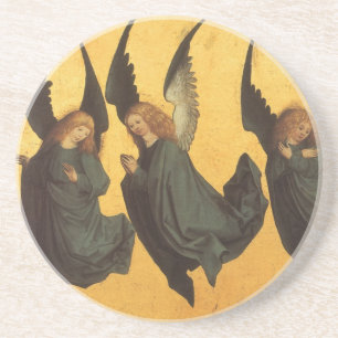 Trio der Renaissance-Engel von Meister des Hausbuc Untersetzer