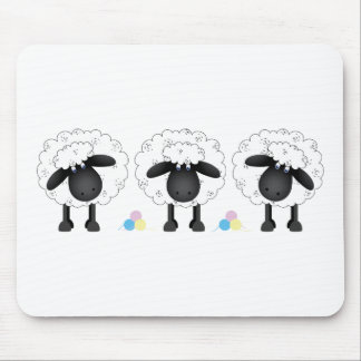 Trio der Schafe Mousepad