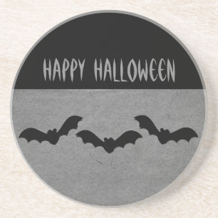 Trio of Bats Halloween Untersetzer, grau Sandstein Untersetzer