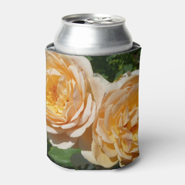 Trio of Peach Rose Floral Dosenkühler (Kanne Vorderseite)