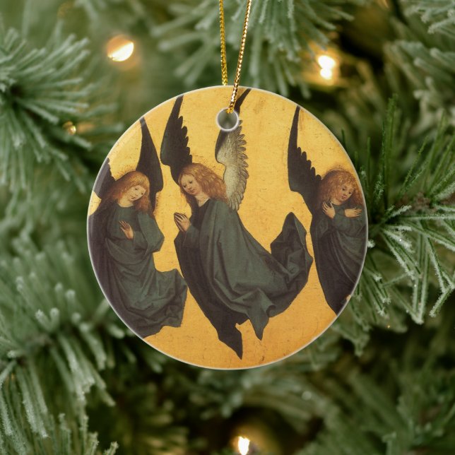 Trio of Renaissance Angels by Master of Housebook Keramikornament (Baum)
