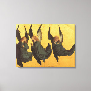 Trio of Renaissance Angels by Master of Housebook Leinwanddruck