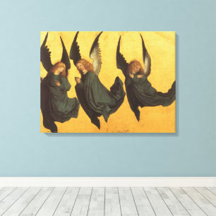 Trio of Renaissance Angels by Master of Housebook Leinwanddruck