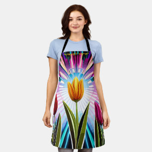 Trio of Tulips: Ein Ausbruch der Springtime-Schönh Schürze