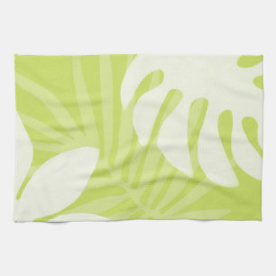 Trio Palm Blätter Lime Green Kitchen Handtuch
