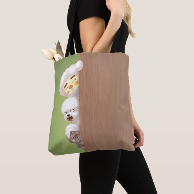 Trio Peeking Animals Tasche (Von Nahem)