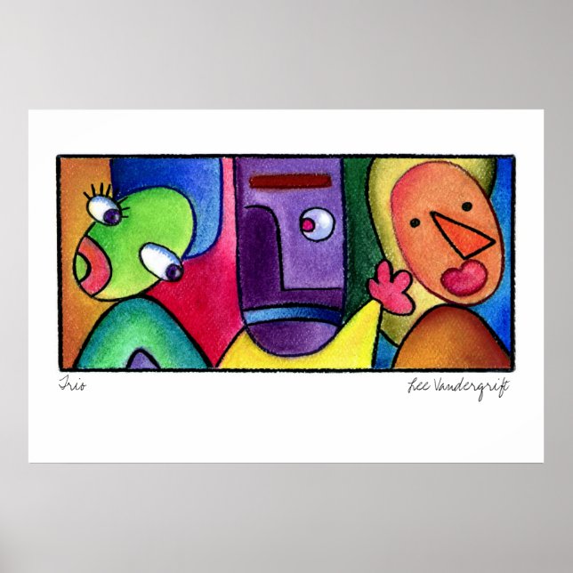 Trio Poster von Lee Vandergrift (Vorne)