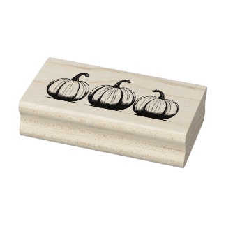 Trio Pumpkin-Briefmarke Gummistempel