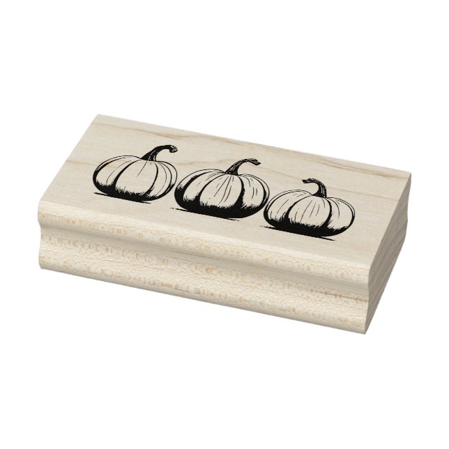 Trio Pumpkin-Briefmarke Gummistempel (Stempel)