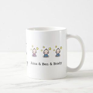 Triole Babys: Wir Liebe Mama Geschenk, Kaffeetasse