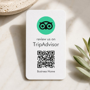 Tripadvisor Bewertungen Geschäftsbeschreibung QR Visitenkarte