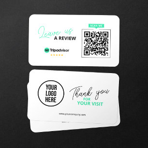 Tripadvisor Bewertungen QR-Code Geschäftsbeschreib Visitenkarte