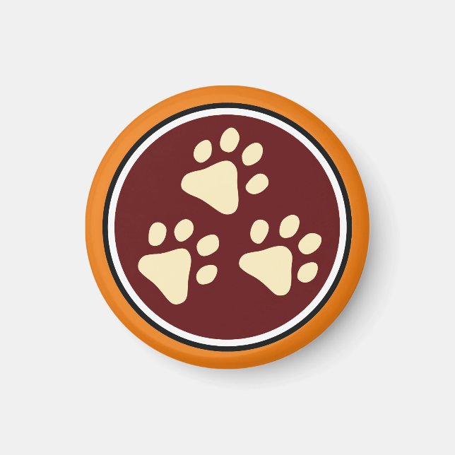 Tripawds 3-Paw-Kühlschrankmagnet Magnet (Vorne)