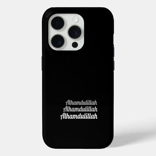 Triple Alhamdulillah Black Case-Mate iPhone Hülle (Rückseite)