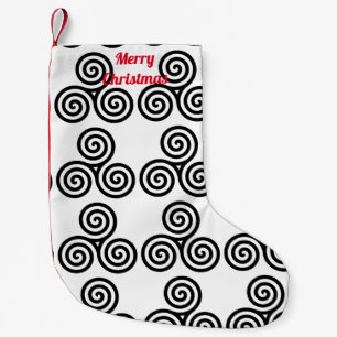 Triple Black Spirals Thunder_Cove Kleiner Weihnachtsstrumpf