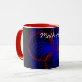 Triple Blueberry Accent Math Art Café Mug