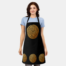 Triple Celtic Knot Swirl Mandala Schürze