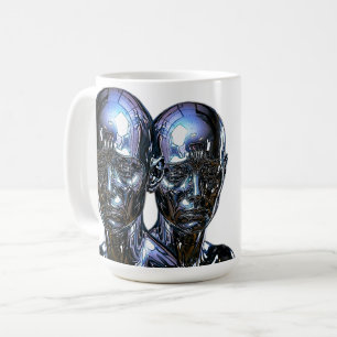 Triple Chrome Büsten Sammler Kaffeetasse