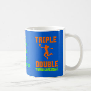 Triple Double Damen Basketball-Shirt Kaffeetasse