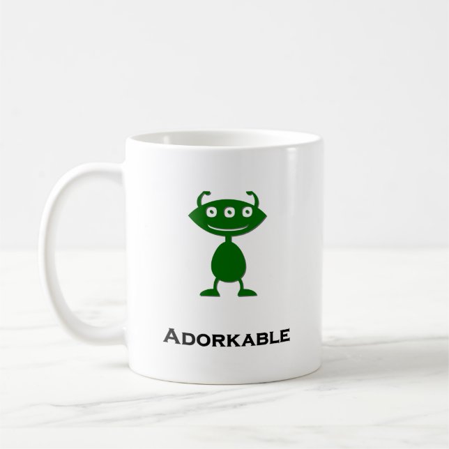 Triple Eye Adorkable Green Kaffeetasse (Links)