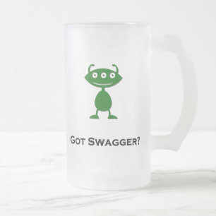 Triple Eye Got Swagger grün Mattglas Bierglas