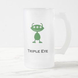 Triple Eye Triple Eye Green Mattglas Bierglas