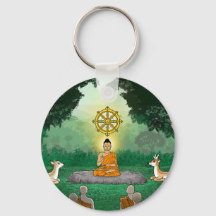Triple Gemis: Buddha, Dharma, Sangha Schlüsselanhä Schlüsselanhänger