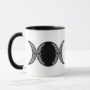 Triple Goddess Moon Symbol Tasse