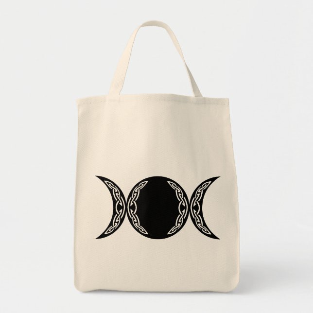 Triple Goddess Moon Symbol Tragetasche (Vorne)