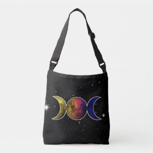 Triple Goddess Moon Symbol Tragetaschen Mit Langen Trägern