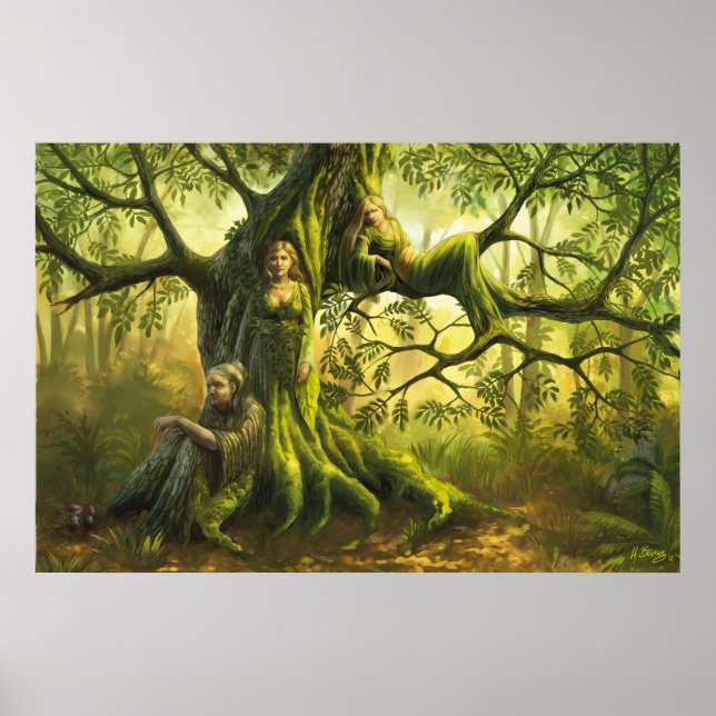 Triple Goddess Poster 24"x36" (Vorne)
